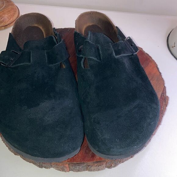 BIRKENSTOCK 11.5 Boston Soft Footbed Suede Leather Sandal EU 45 - Picture 3 of 14